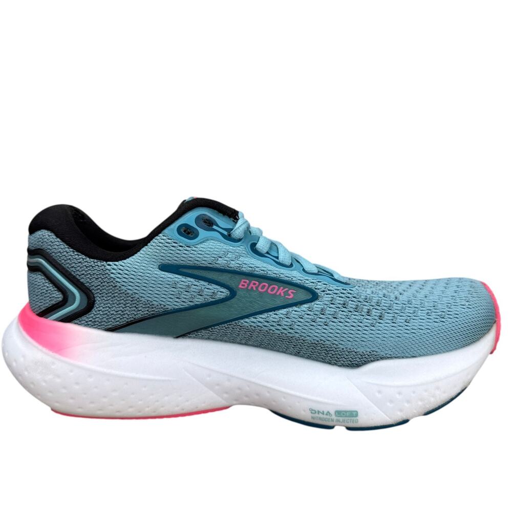 Brooks Glycerin 21 Womens Size 6 Running Shoes Light Blue Pink DNA Loft Sneakers